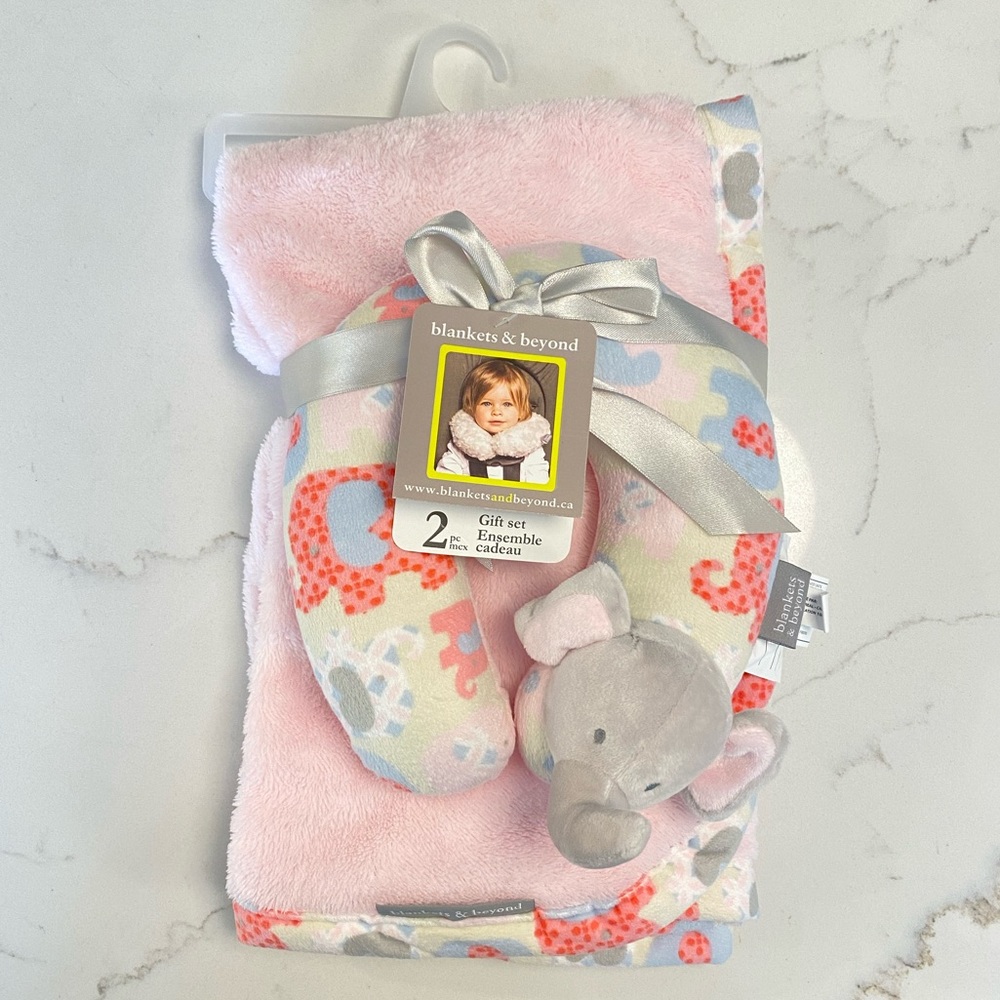 Baby Fleece Blanket & Travel Pillow Set